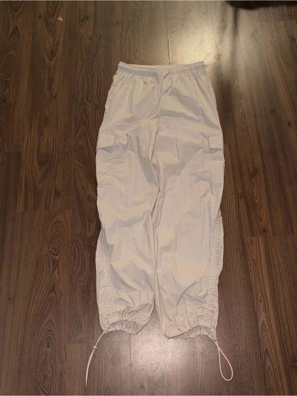 Gilly Hicks Cream Cargo Jogger Trousers
